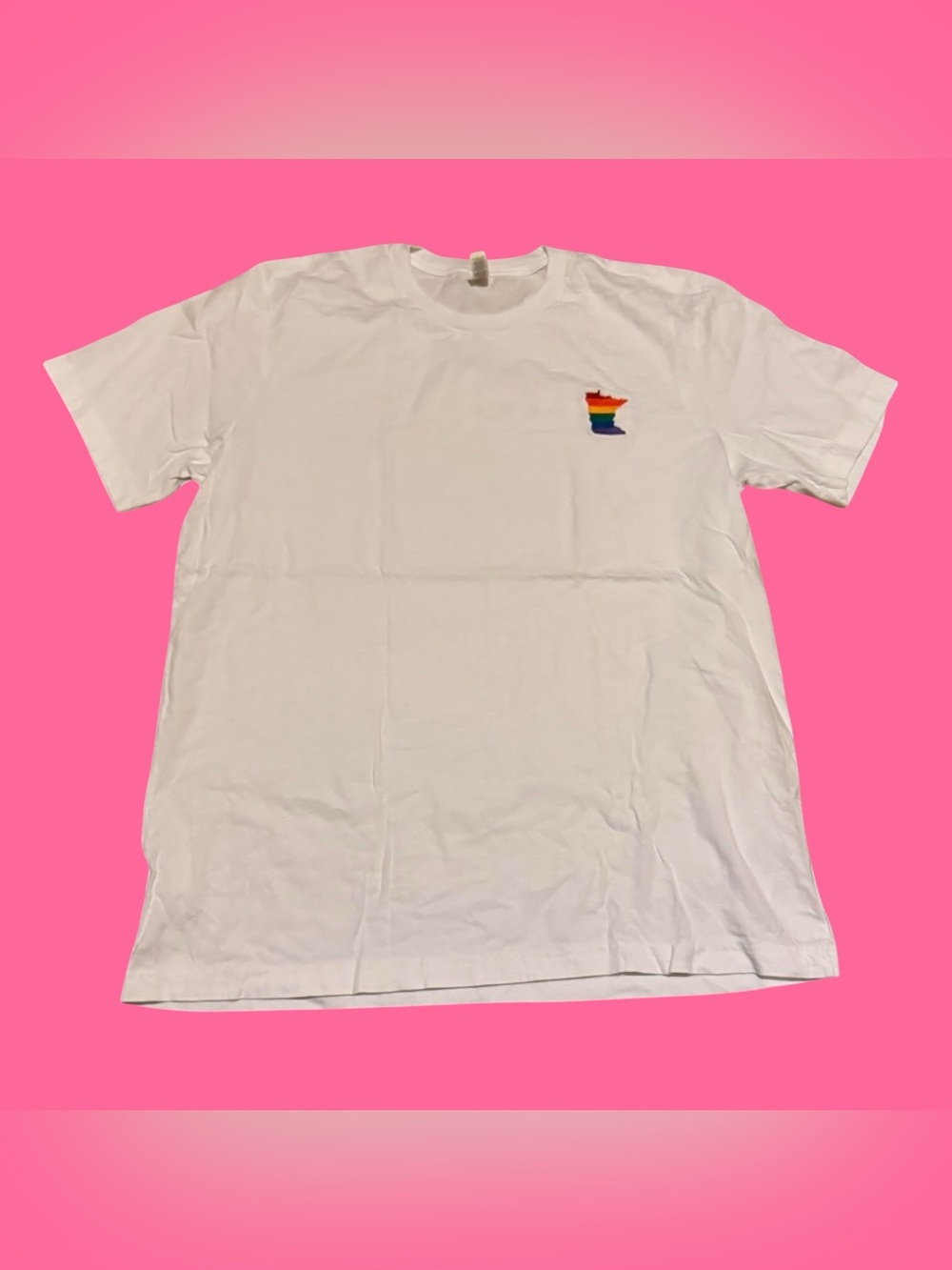 Minnesota MN State of Mine Rainbow Pride Logo Shirt Gay Pride Patch Summer